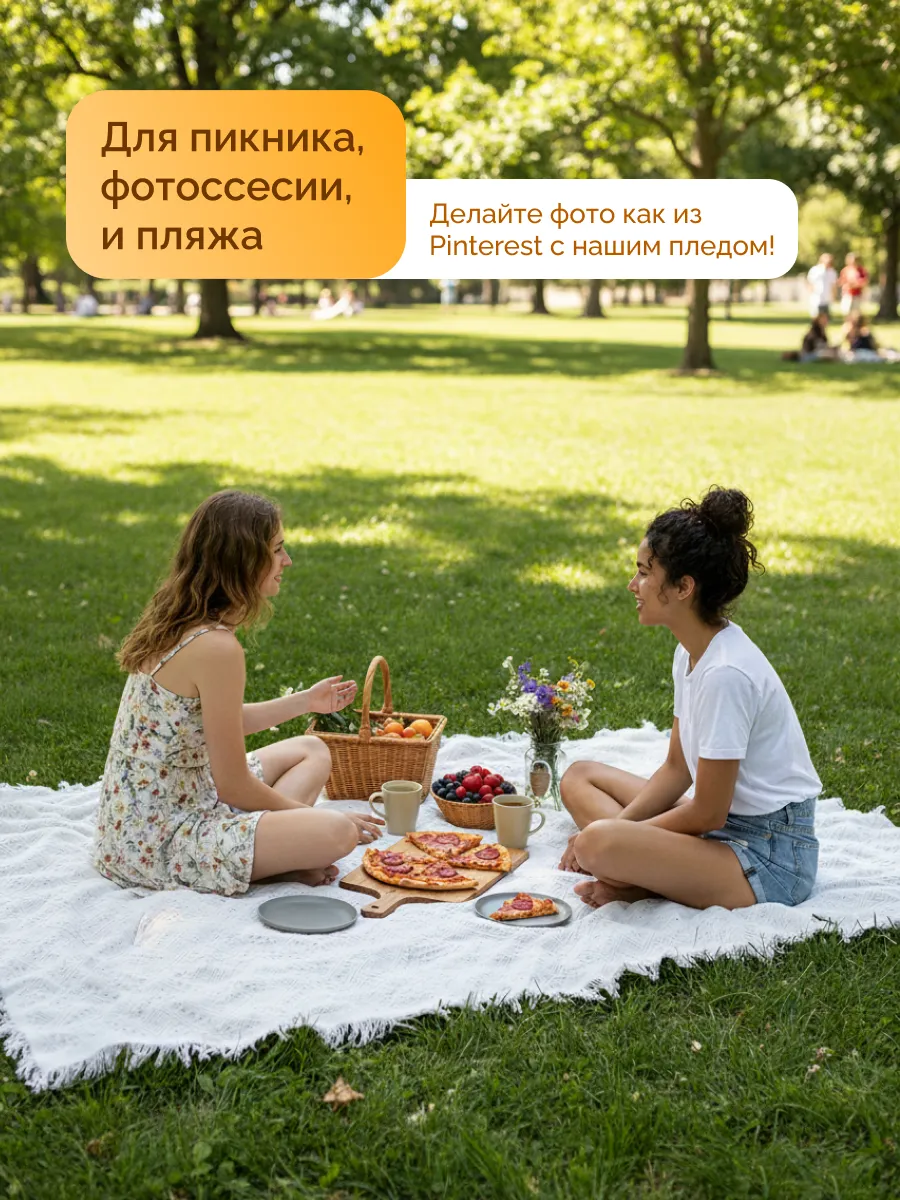 Плед вязаный на диван и кровать кресло 180x260 скандинавский, изображение 10