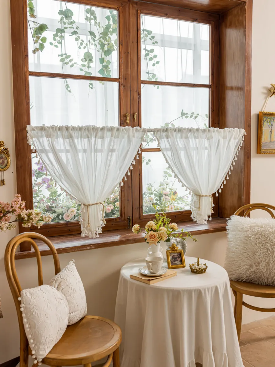 Тюль-кафе штора короткая 150х60 аура, изображение 21