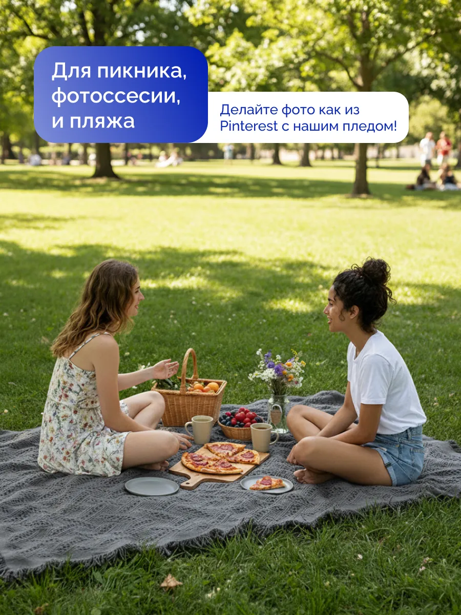 Плед вязаный на диван и кровать кресло 180x260 скандинавский, изображение 10