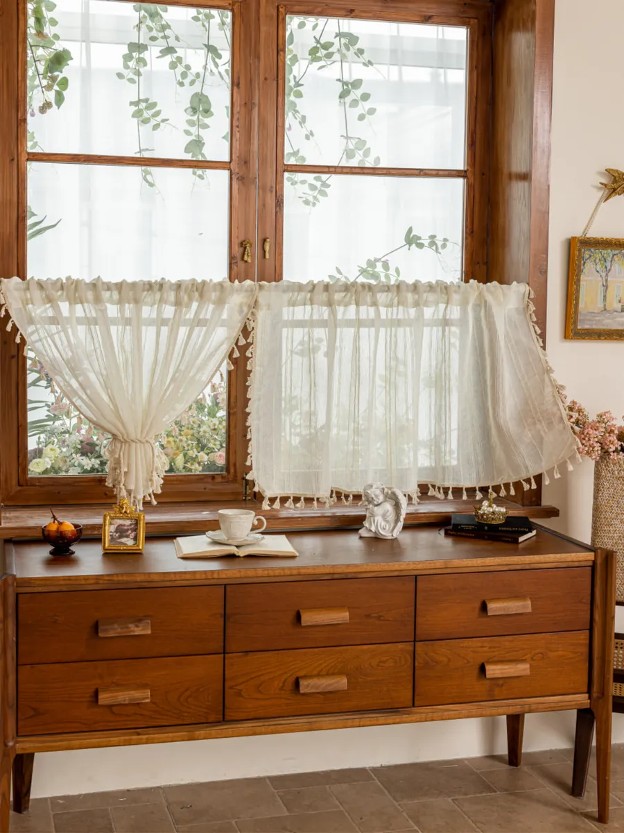 Тюль-кафе штора кружевная 150х60 см, изображение 6