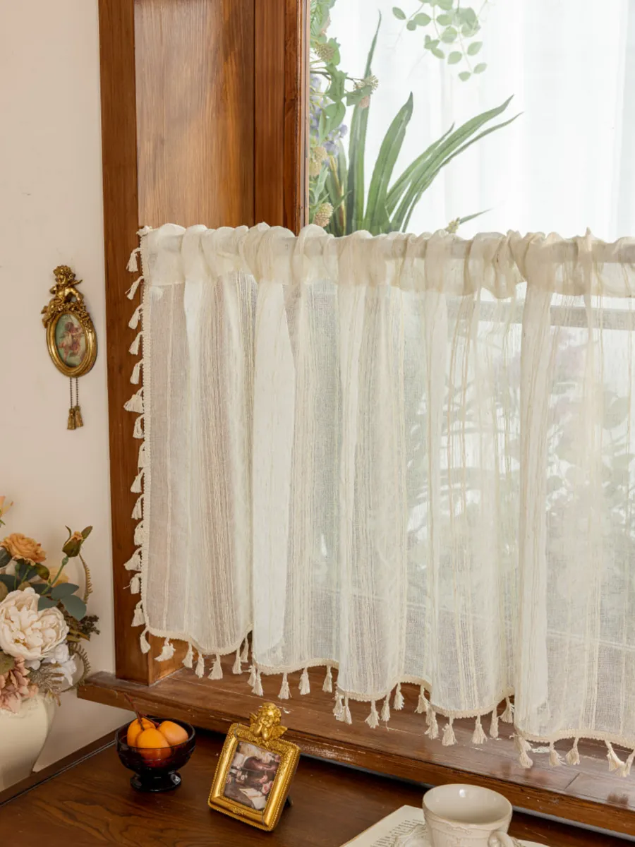 Тюль-кафе штора кружевная 150х60 см, изображение 27