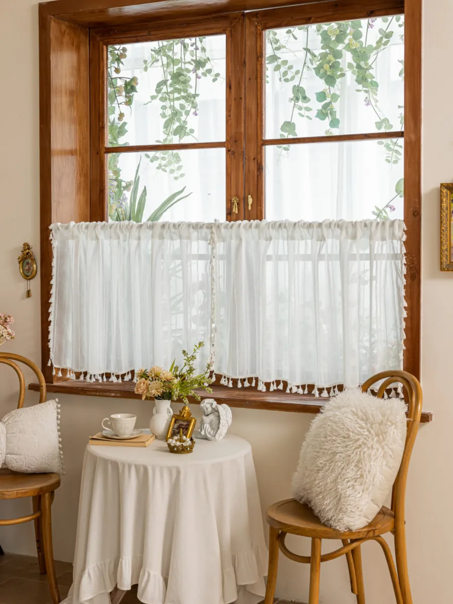 Тюль-кафе штора короткая 150х60 аура, изображение 5