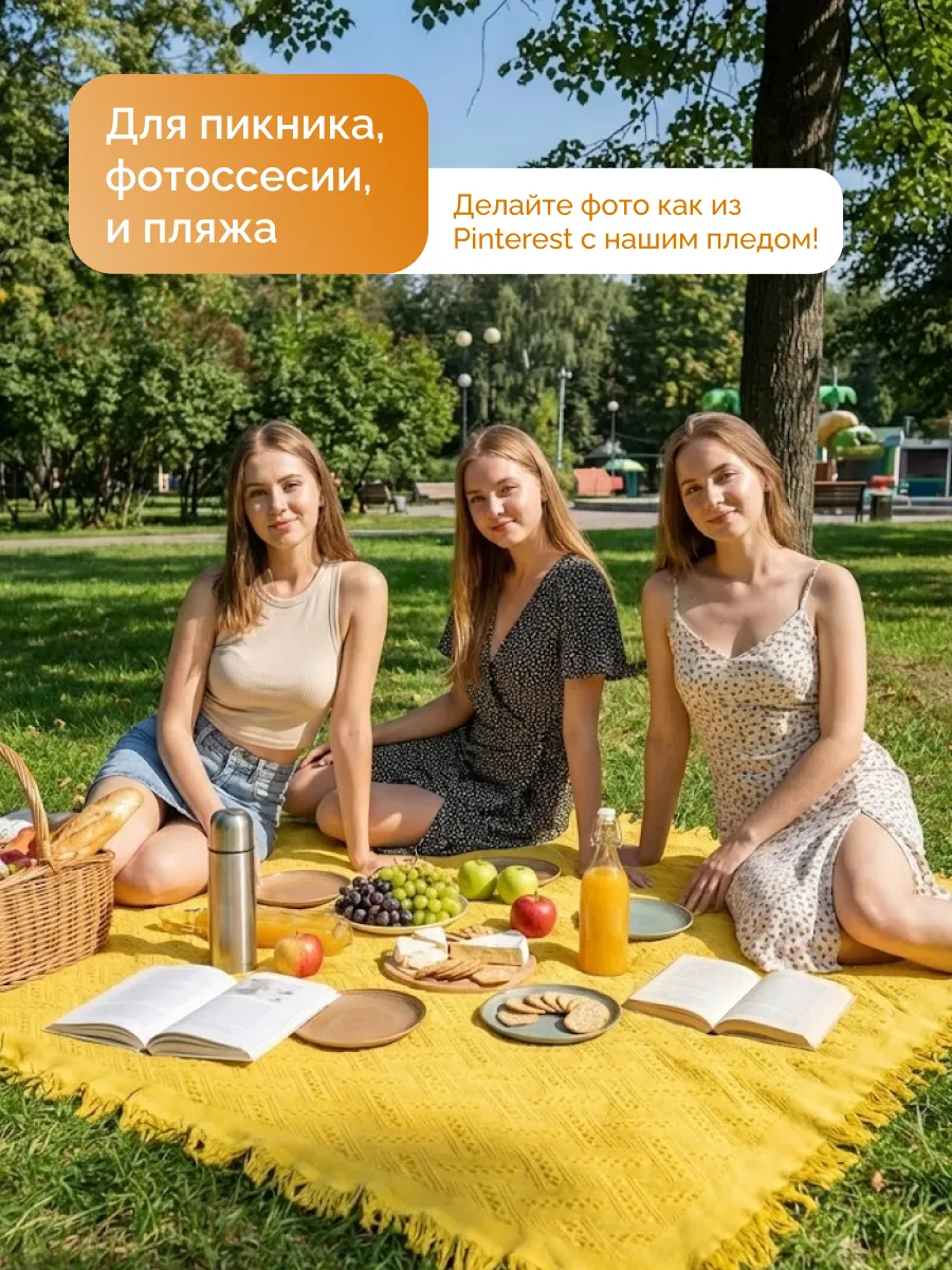 Плед вязаный на диван и кровать кресло 180x340 скандинавский, изображение 11