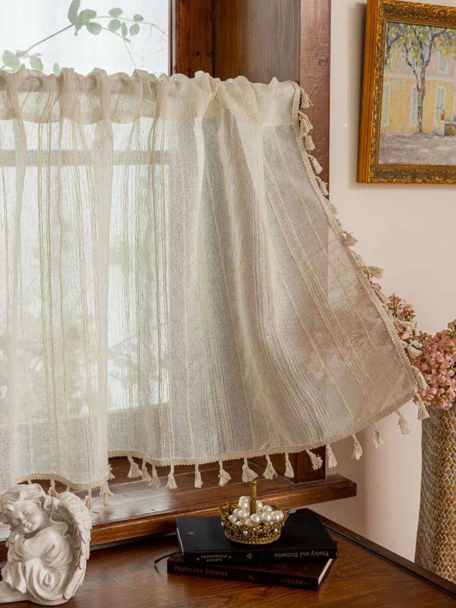 Тюль-кафе штора кружевная 150х60 см, изображение 21