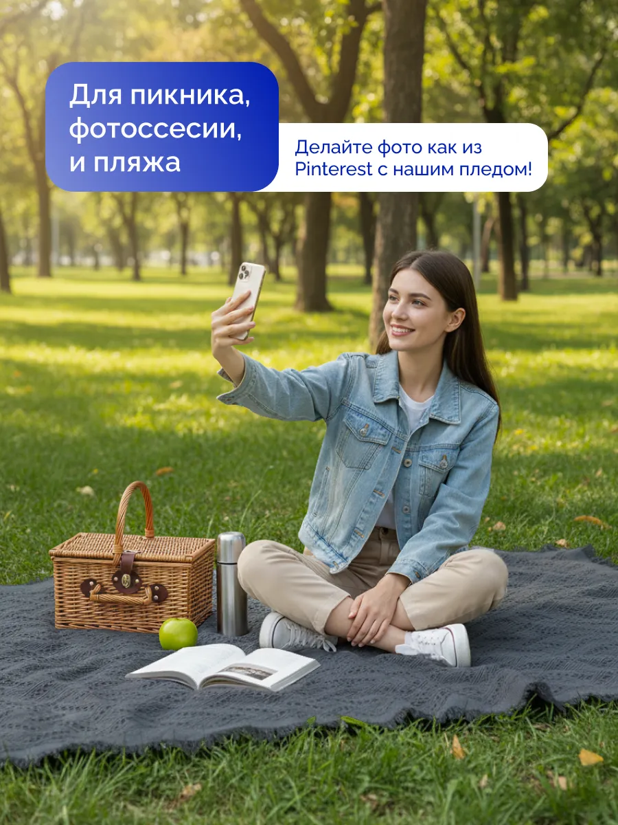 Плед вязаный на диван и кровать кресло 130x180 скандинавский, изображение 8