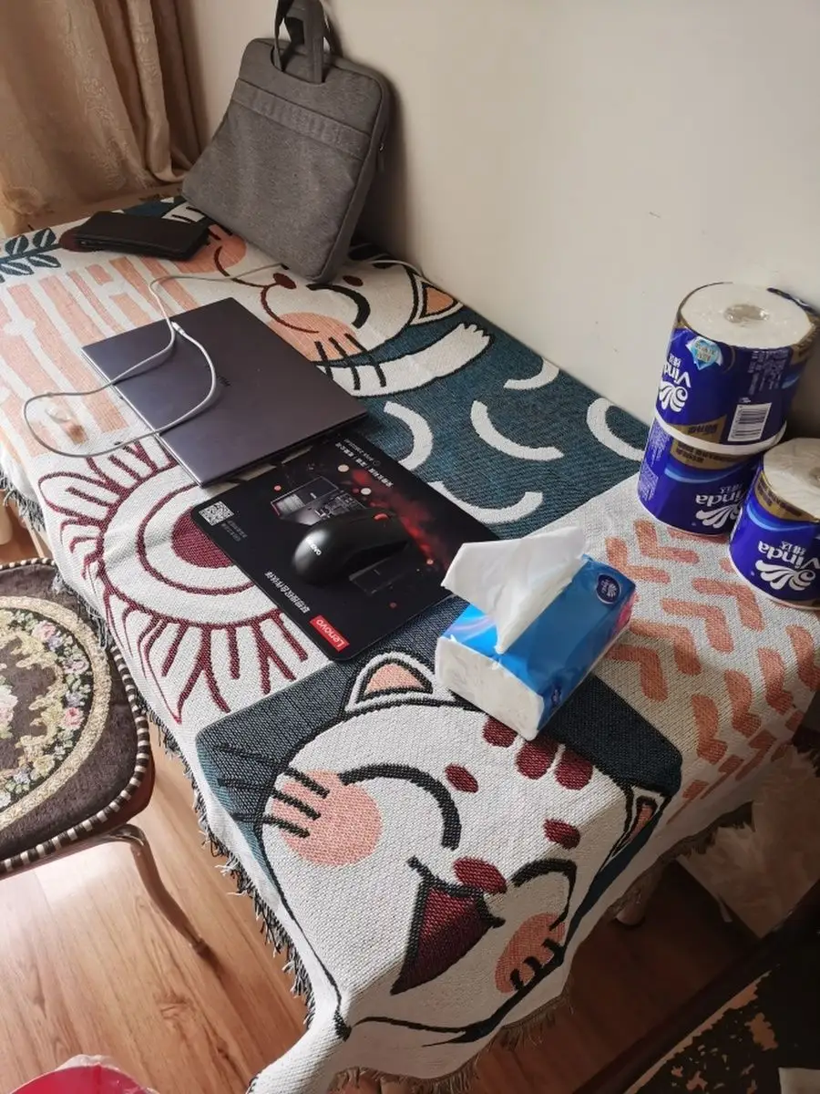 Плед вязаный на диван и кровать кресло 180x340 скандинавский, изображение 18