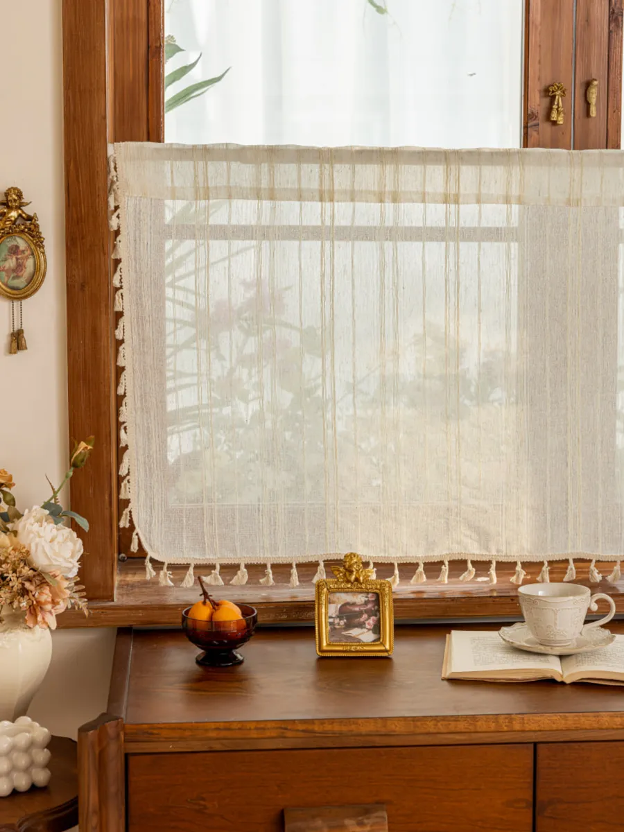 Тюль-кафе штора кружевная 150х60 см, изображение 18