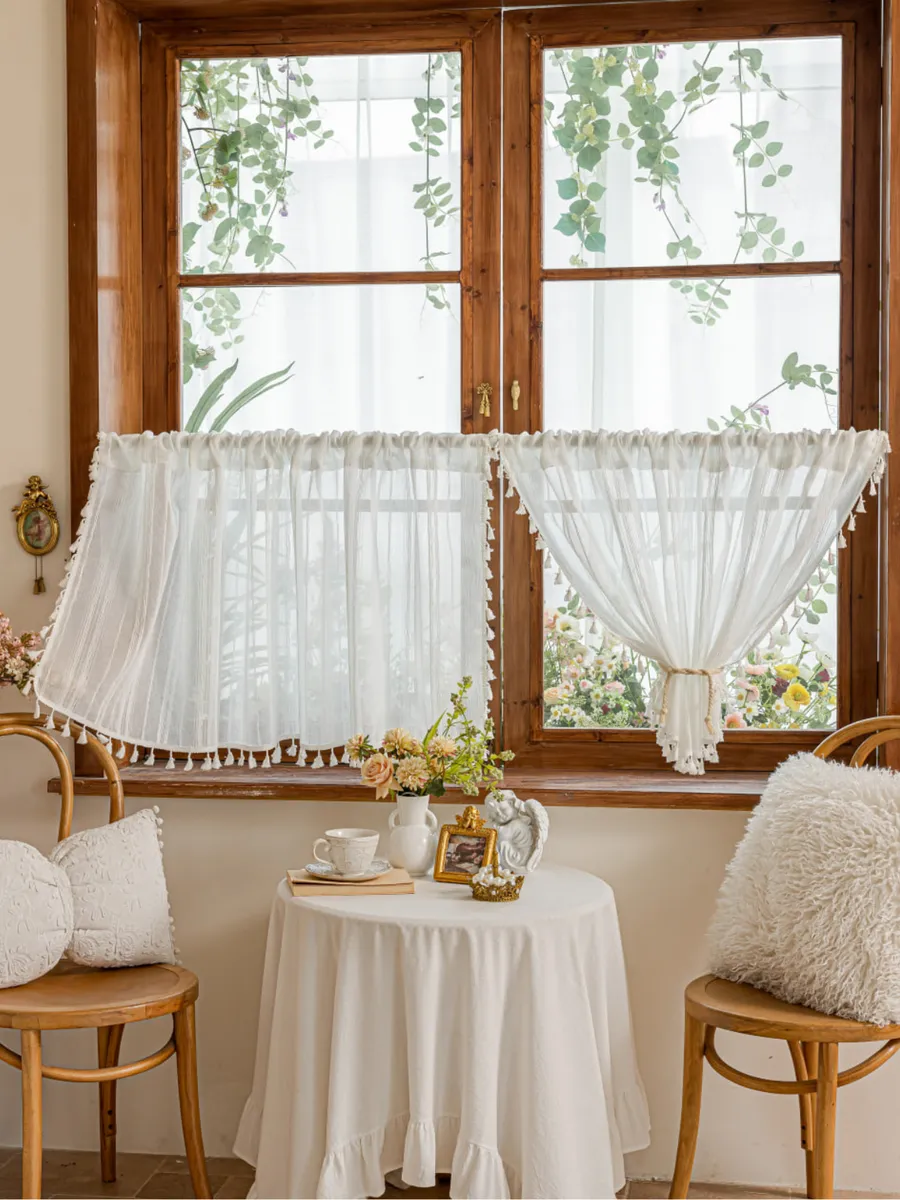 Тюль-кафе штора короткая 150х60 аура, изображение 18