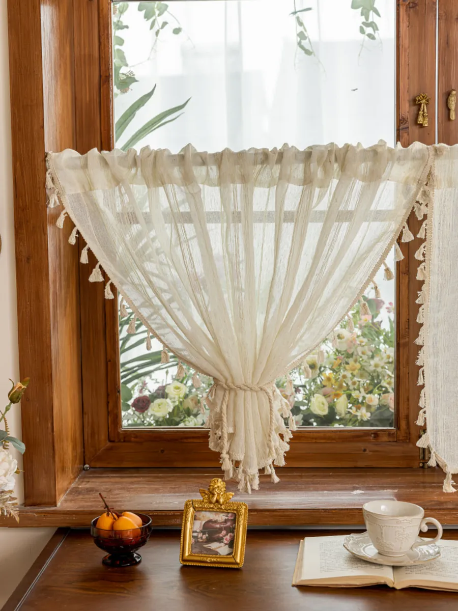 Тюль-кафе штора кружевная 150х60 см, изображение 28