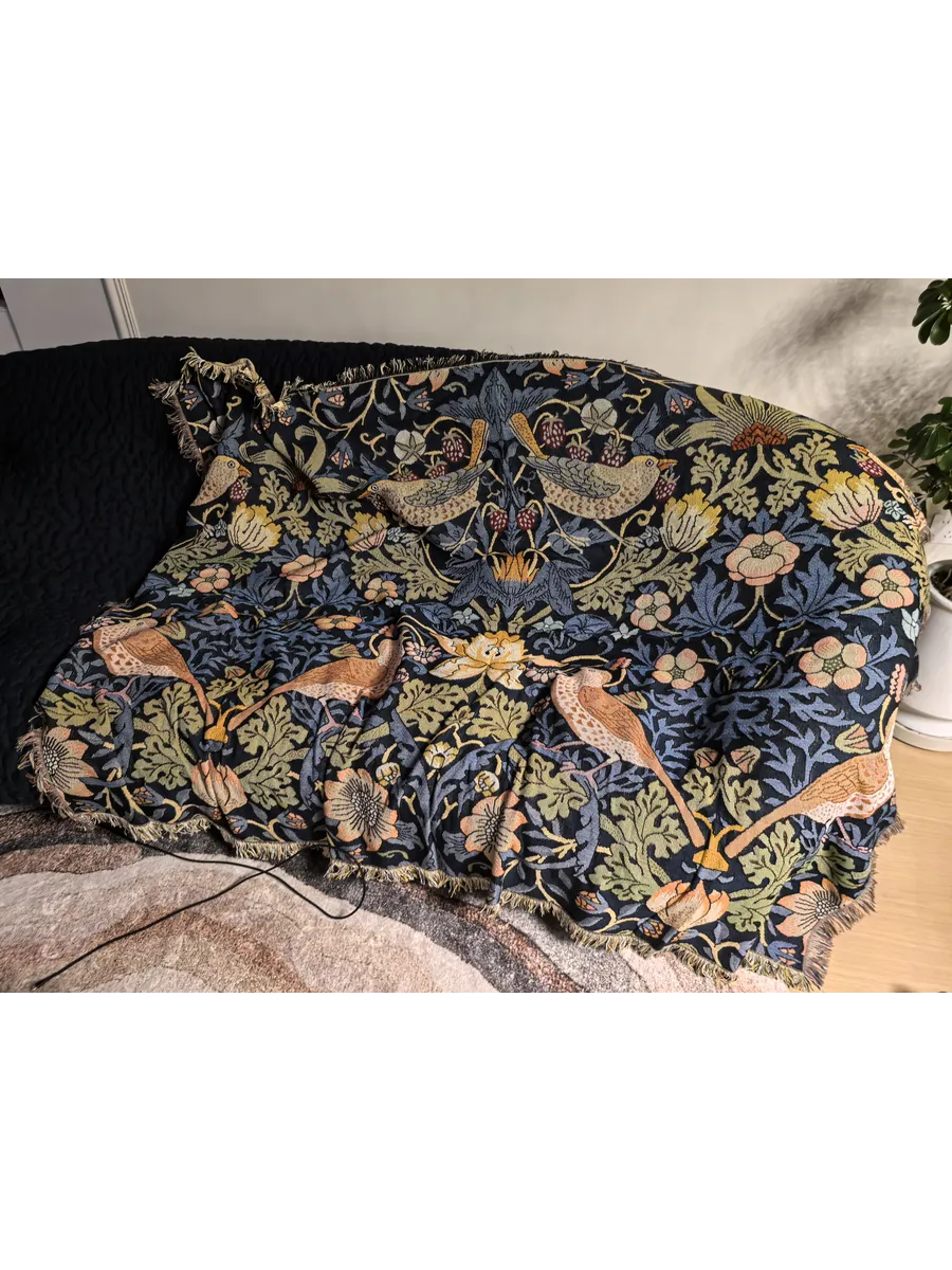 Плед вязаный на диван и кровать кресло 130x180 эдем, изображение 17